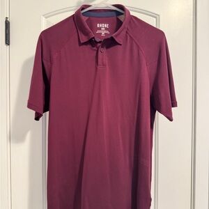 Rhone Men's Deep Red Polo Shirt
